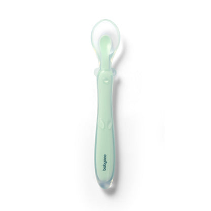 Cuchara De Silicona Flexible Para Bebés Menta_5