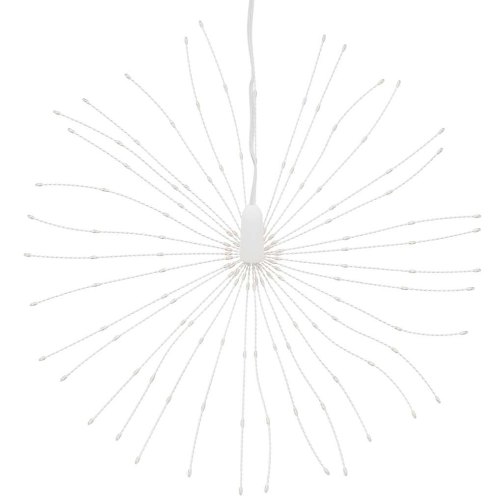 Vidaxl Luces De Navidad De Estrellas 140 Led Blanco Cálido 17 Cm_3
