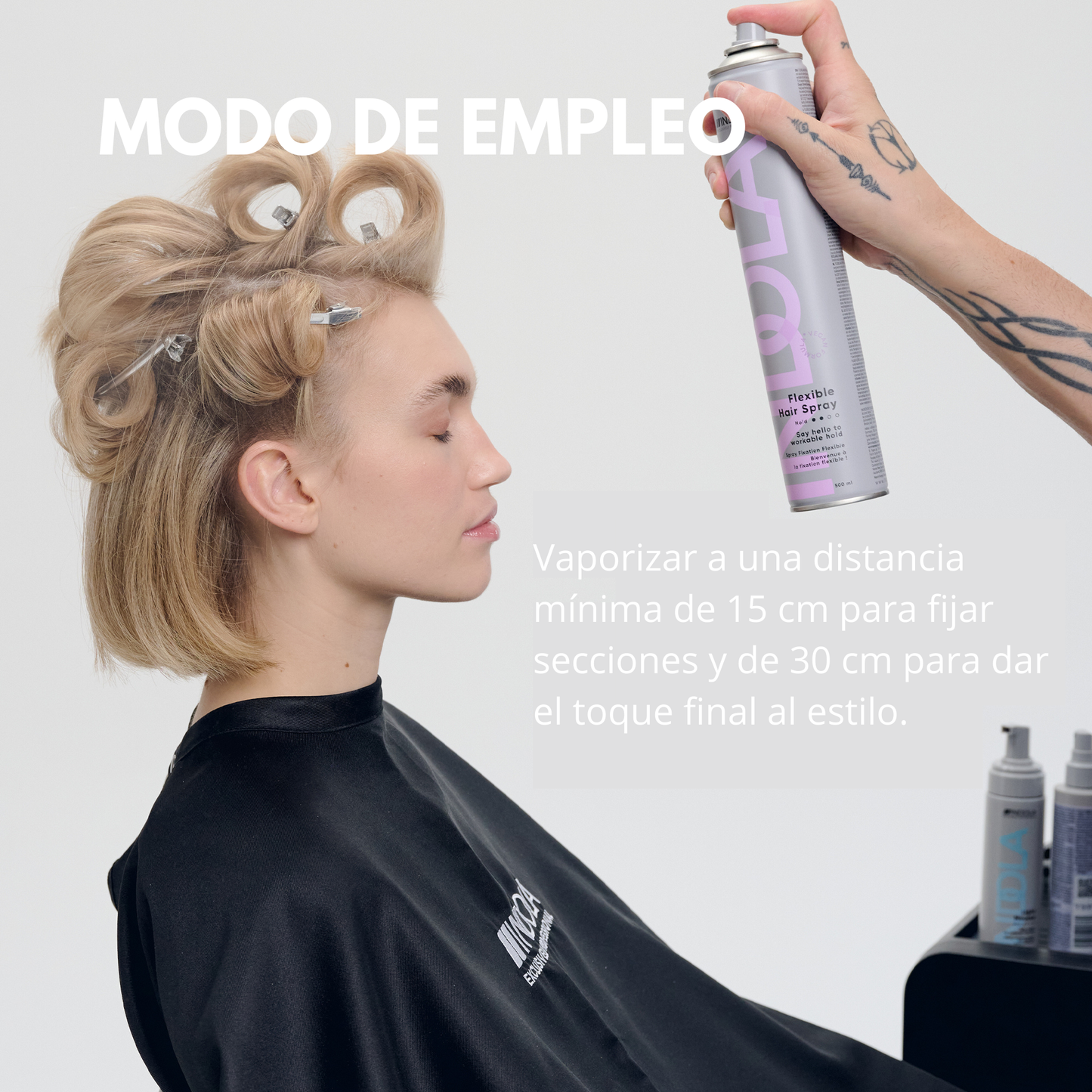 Indola Laca Profesional De Fijación Flexible Sin Residuos 500ml_5