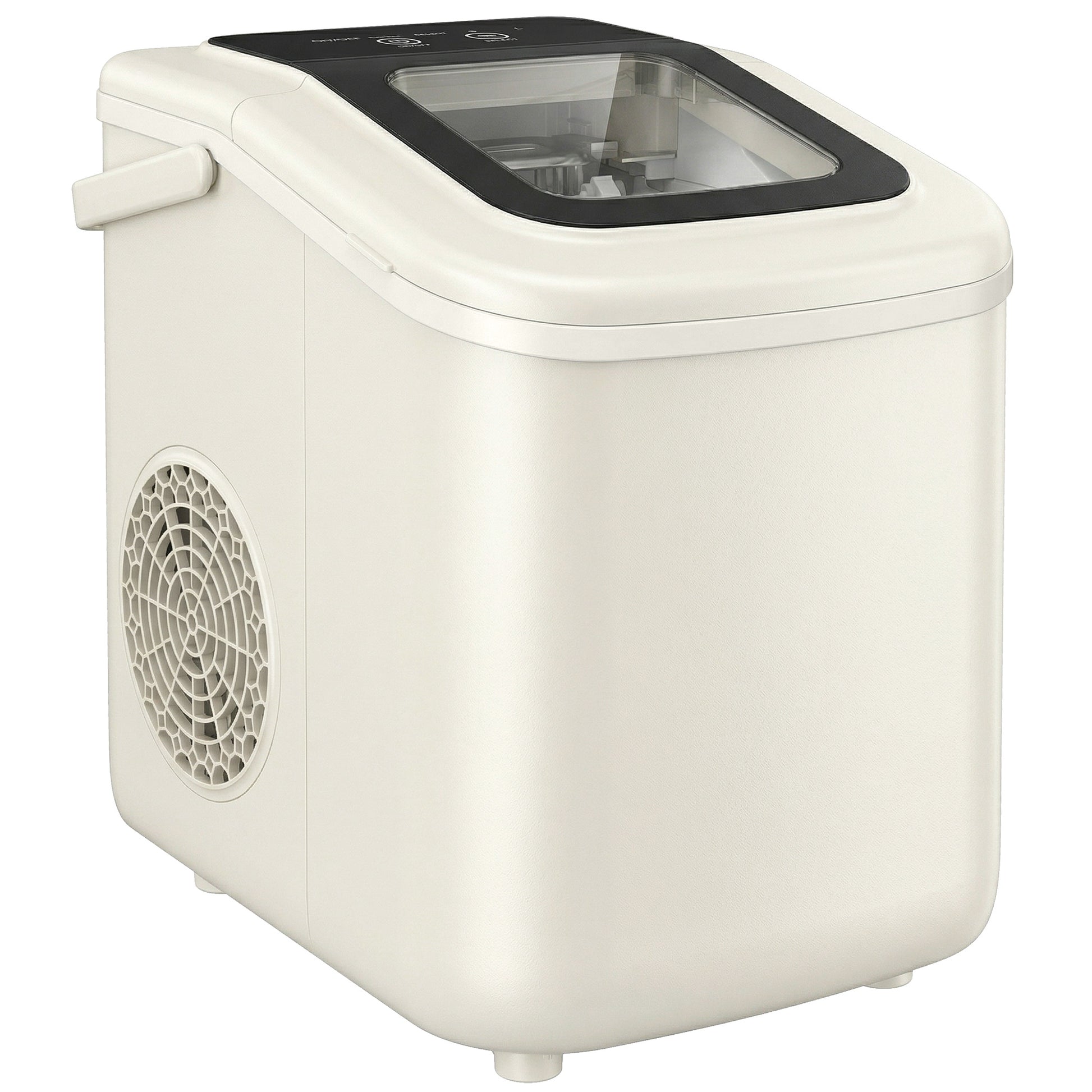 Homcom Máquina De Hielo Autolimpiable 12 Kg/24h 9 Cubitos Listos En 7 Minutos_0