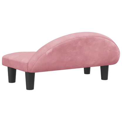 Cama Para Perros De Terciopelo Rosa 70x52x30 Cm / Vetonek_2