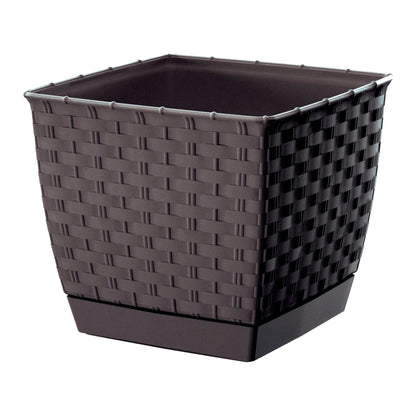 Maceta Ratolla Square 3,8l., Dimensiones (mm) 190x190x159, Color Ocre Oscuro_0