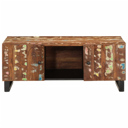 Mesa De Centro Madera Reciclada Y Contrachapada 100x54x40 Cm_1