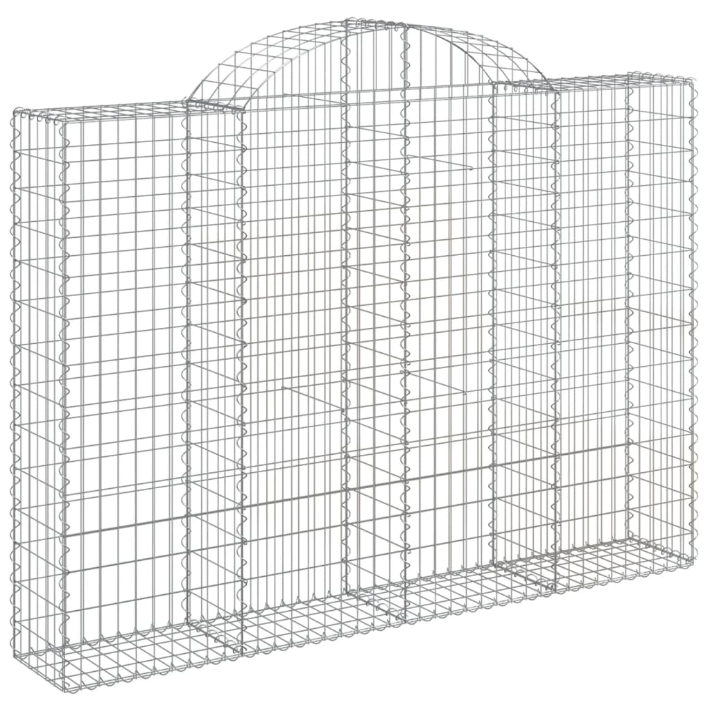 Cestas Gaviones 14 Uds Forma De Arco Hierro 200x30x140/160 Cm_2