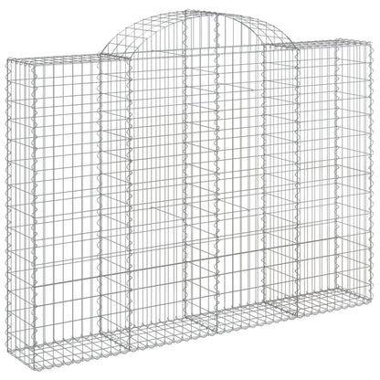 Cestas Gaviones 10 Uds Forma De Arco Hierro 200x30x140/160 Cm_2