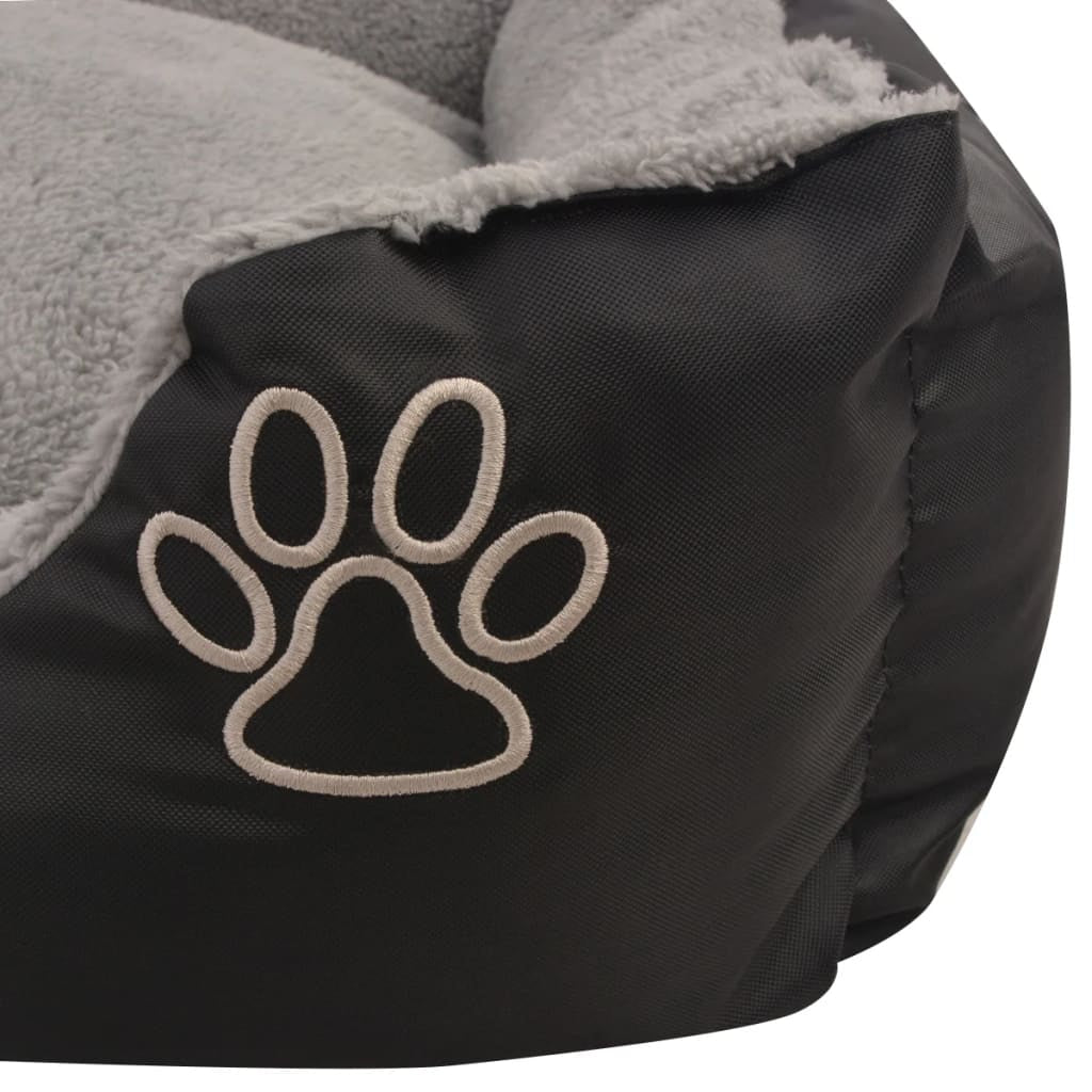 Vidaxl Cama Para Perro Con Cojín Acolchado Xl Negra_3