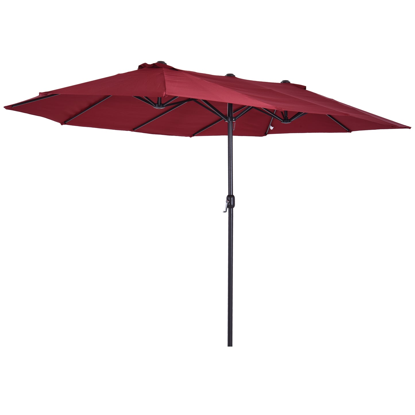 Outsunny Sombrilla Doble Extragrande Parasol Para Terraza Patio Protección Solar_0