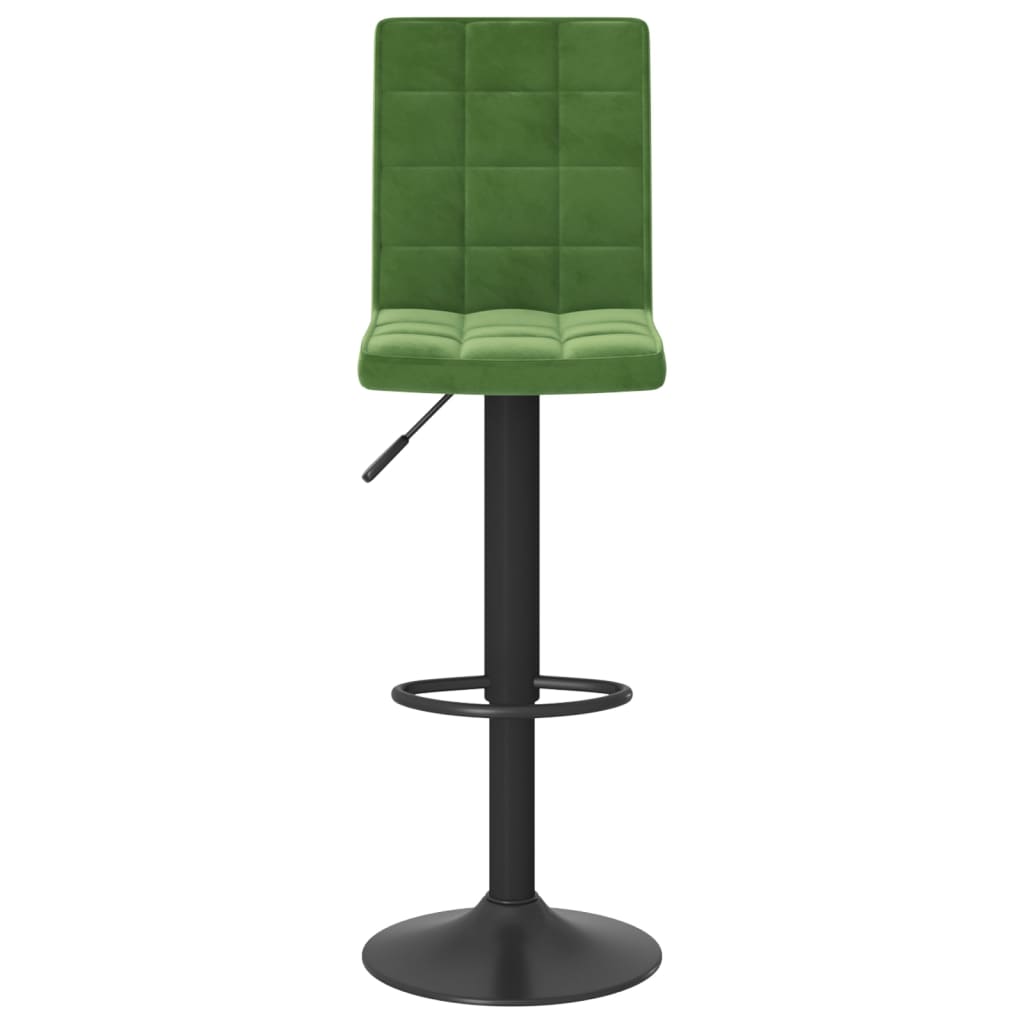 Taburete De Cocina De Terciopelo Verde Oscuro_1