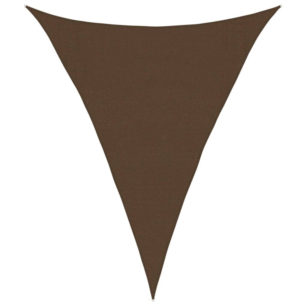 Vidaxl Toldo De Vela Hdpe Marrón 160 G/m² 3x4x4 M_0
