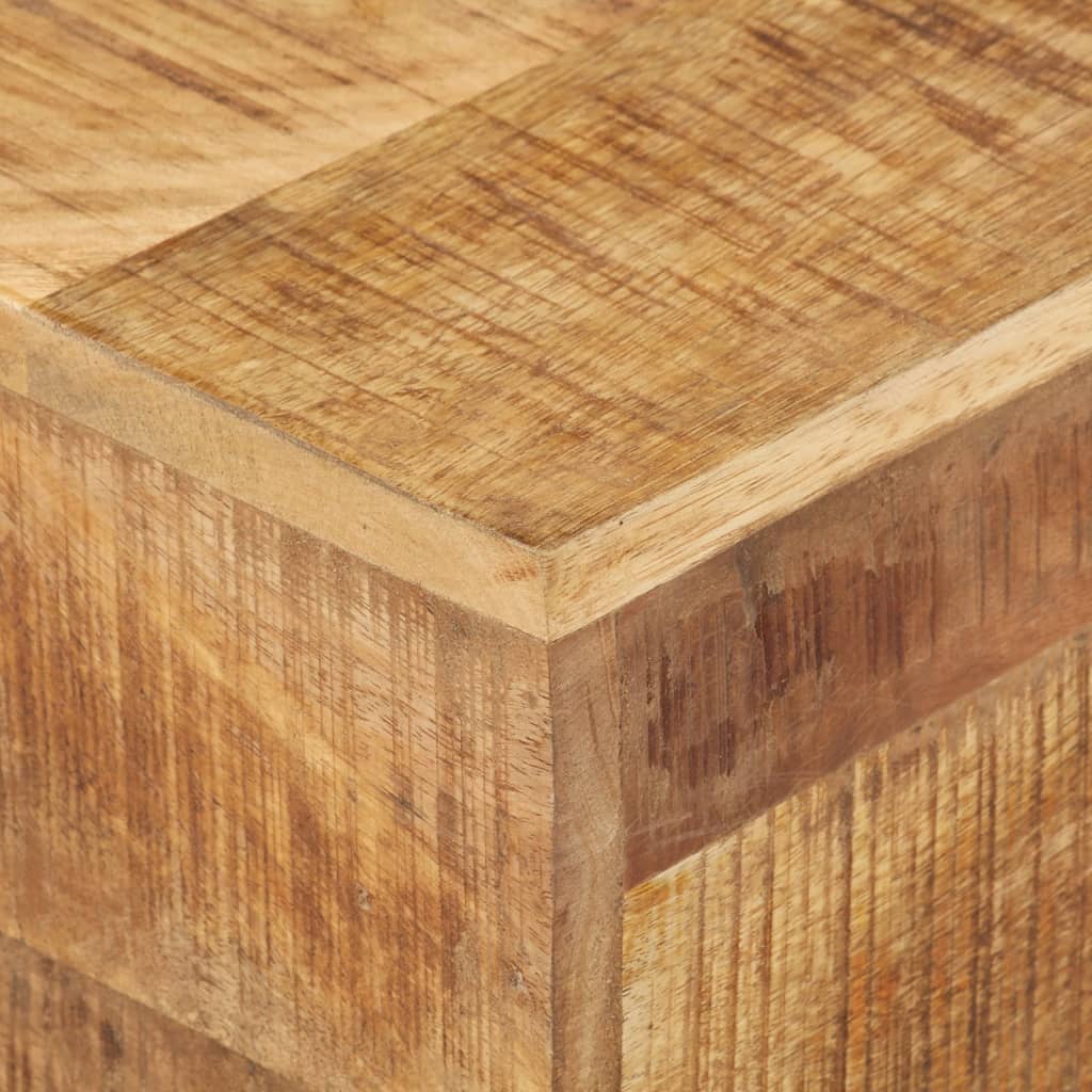 Mesa Auxiliar De Madera De Mango Rugosa 30x30x33 Cm_2