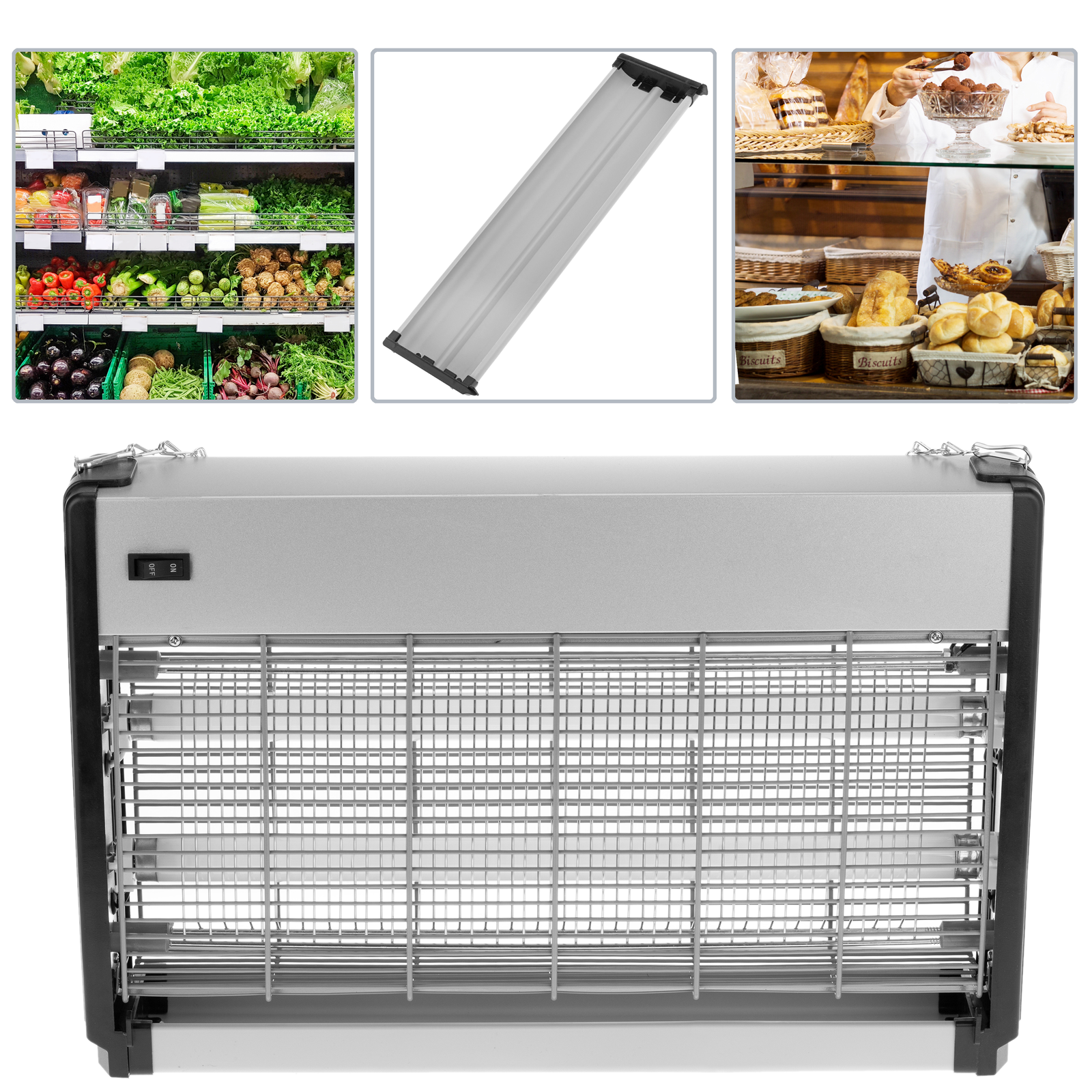 Mata Insectos Eléctrico Profesional De 2 Tubos 15w Uv 30w_1