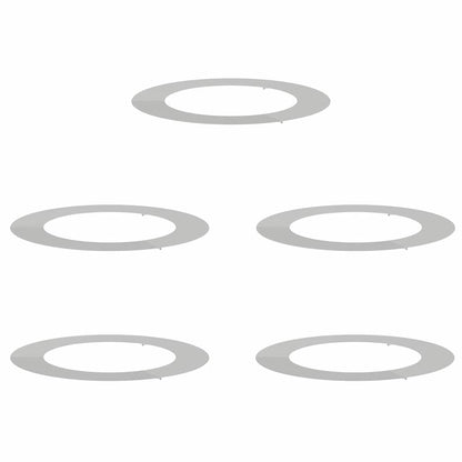 Adecuado Para Anillos De Árbol Plano 5 Pcs Plateado Ø60 / 90 Cm_0