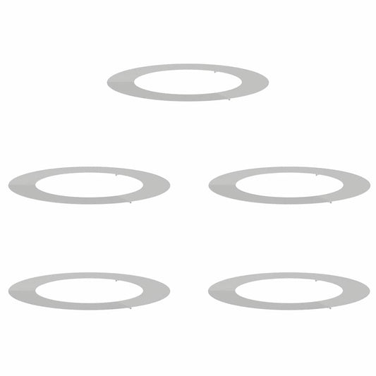Adecuado Para Anillos De Árbol Plano 5 Pcs Plateado Ø60 / 90 Cm_0