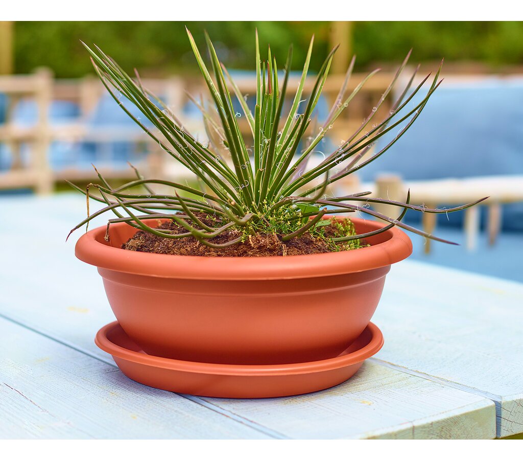 Artevasi Macetero Terracota Plástico Reciclado Venezia 50 Cm