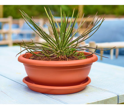 Artevasi Macetero Terracota Plástico Reciclado Venezia 50 Cm