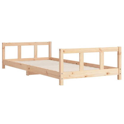 Vidaxl Estructura De Cama Para Niños Madera Maciza De Pino 90x200 Cm_5