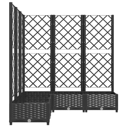 Jardinera Con Enrejado Pp Negro 120x120x121,5 Cm_4