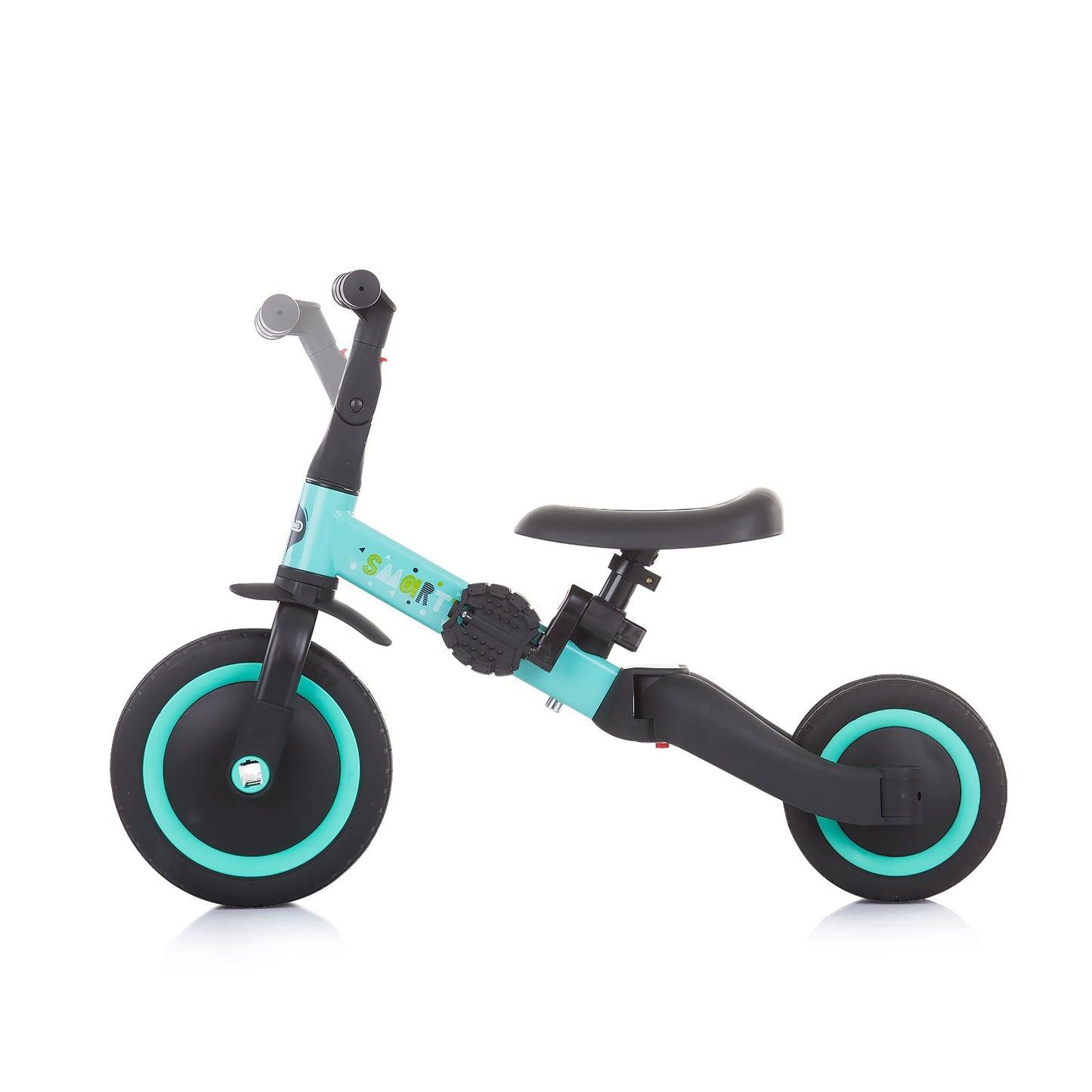 Triciclo Convertible En Bicicleta Con Pedales Smarty Mint_3
