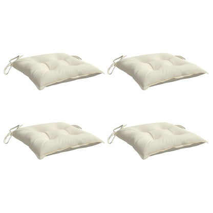 Vidaxl Cojines De Silla De Jardín 4 Uds Tela Oxford Crema 50x50x7 Cm_0