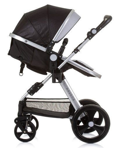 Carrito De Bebé Havana Trio Convertible Hasta 22 Kg Con Bolso Y Mosquitera Obsidian Silver_2