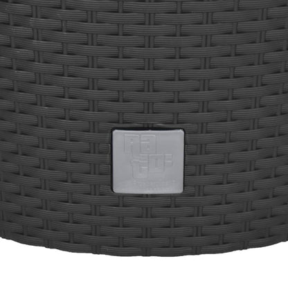 Macetero Interior Extraíble Pp Ratán Gris Antracita 35/37,5 L_5