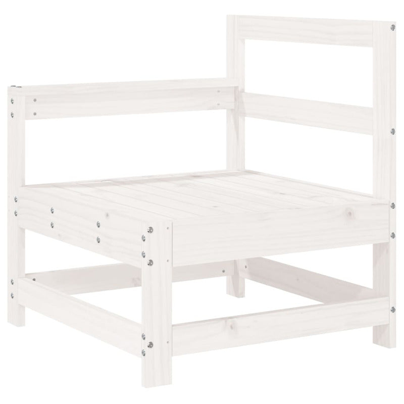 Vidaxl Juego De Muebles De Jardín 6 Piezas Madera Maciza Pino Blanco_5