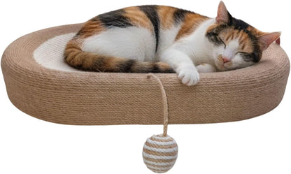 Rascador Para Gatos Isla Tipo Cuenco 2 En 1 De Sisal Althea Living 12x64x44cm_1