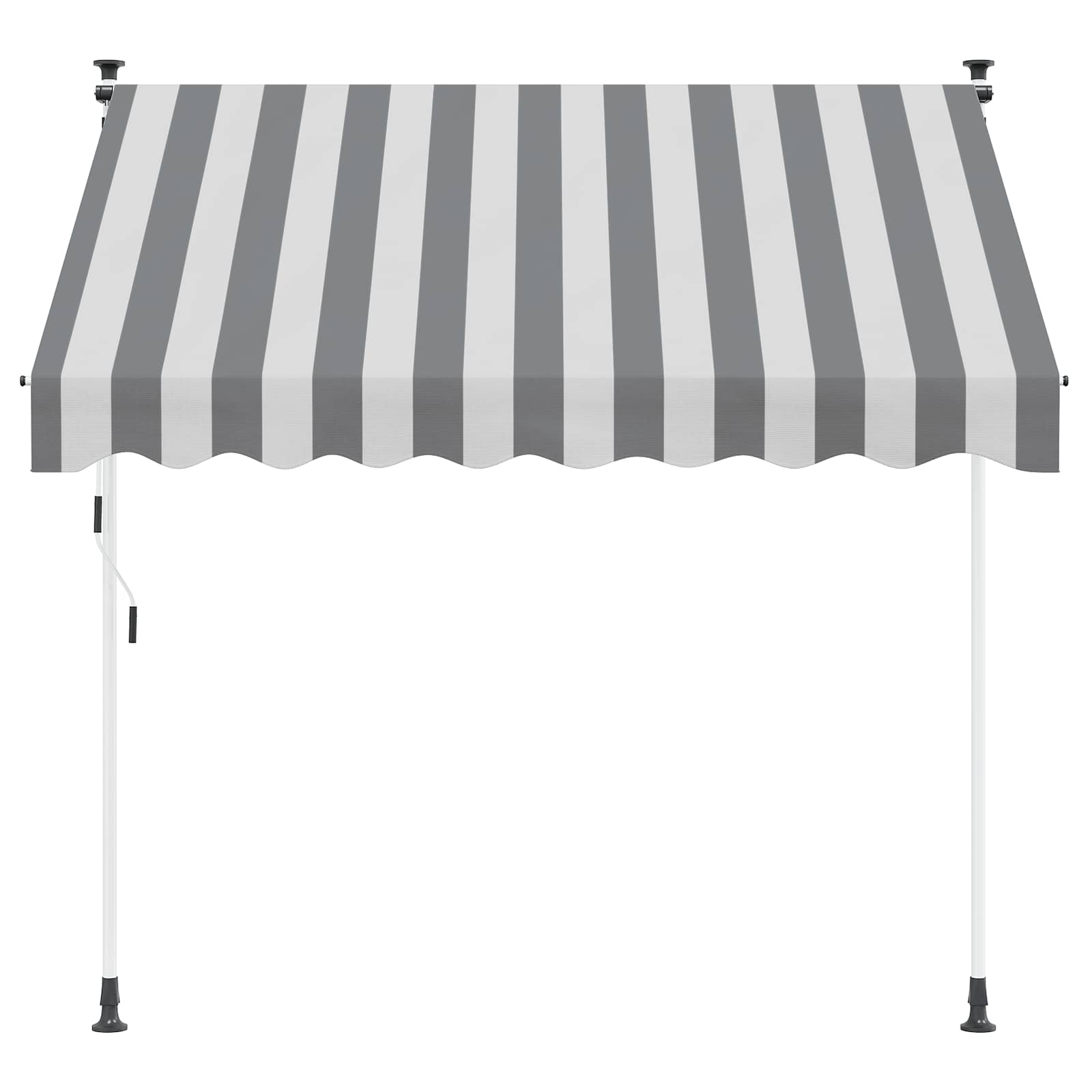 Toldo Retráctil Manual Antracita Y Blanco 100 Cm_2