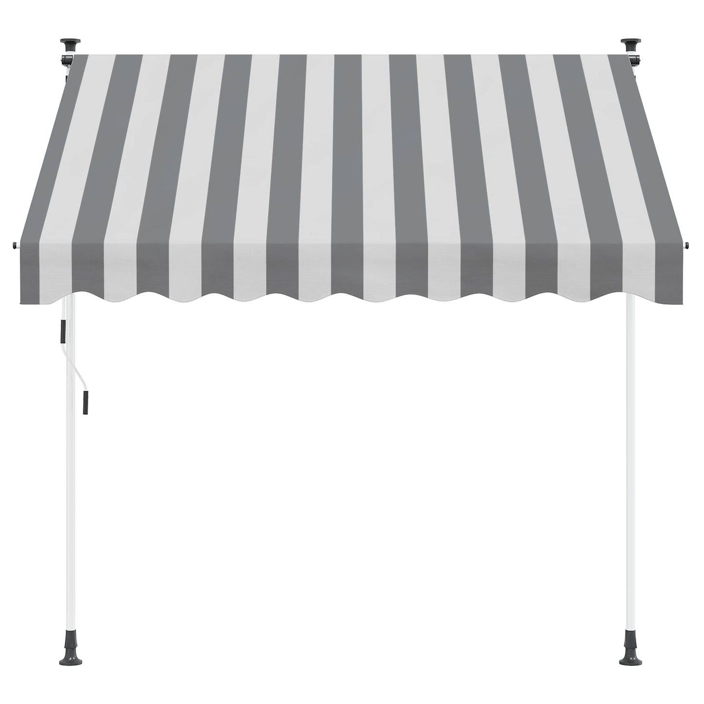 Toldo Retráctil Manual Antracita Y Blanco 350 Cm_2