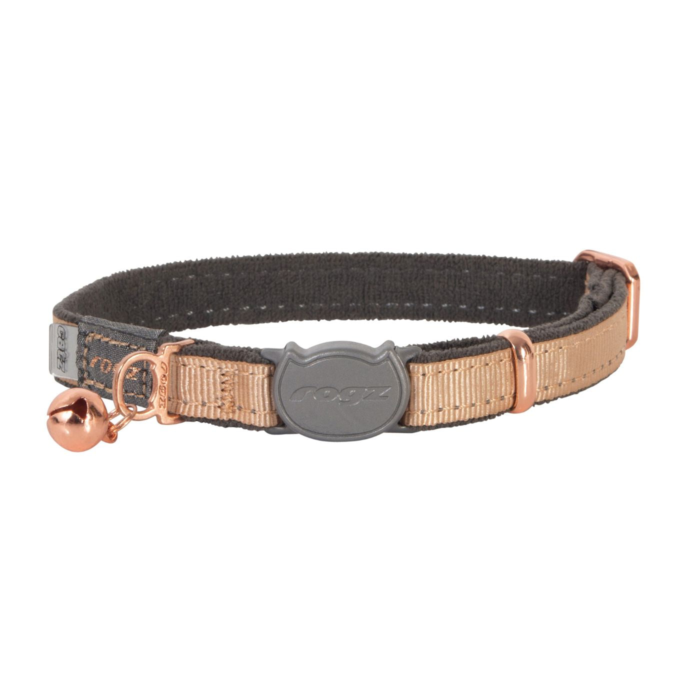 Rogz Collar Para Gato Dorado Con Bronce Urbancat Cb271-gr_0