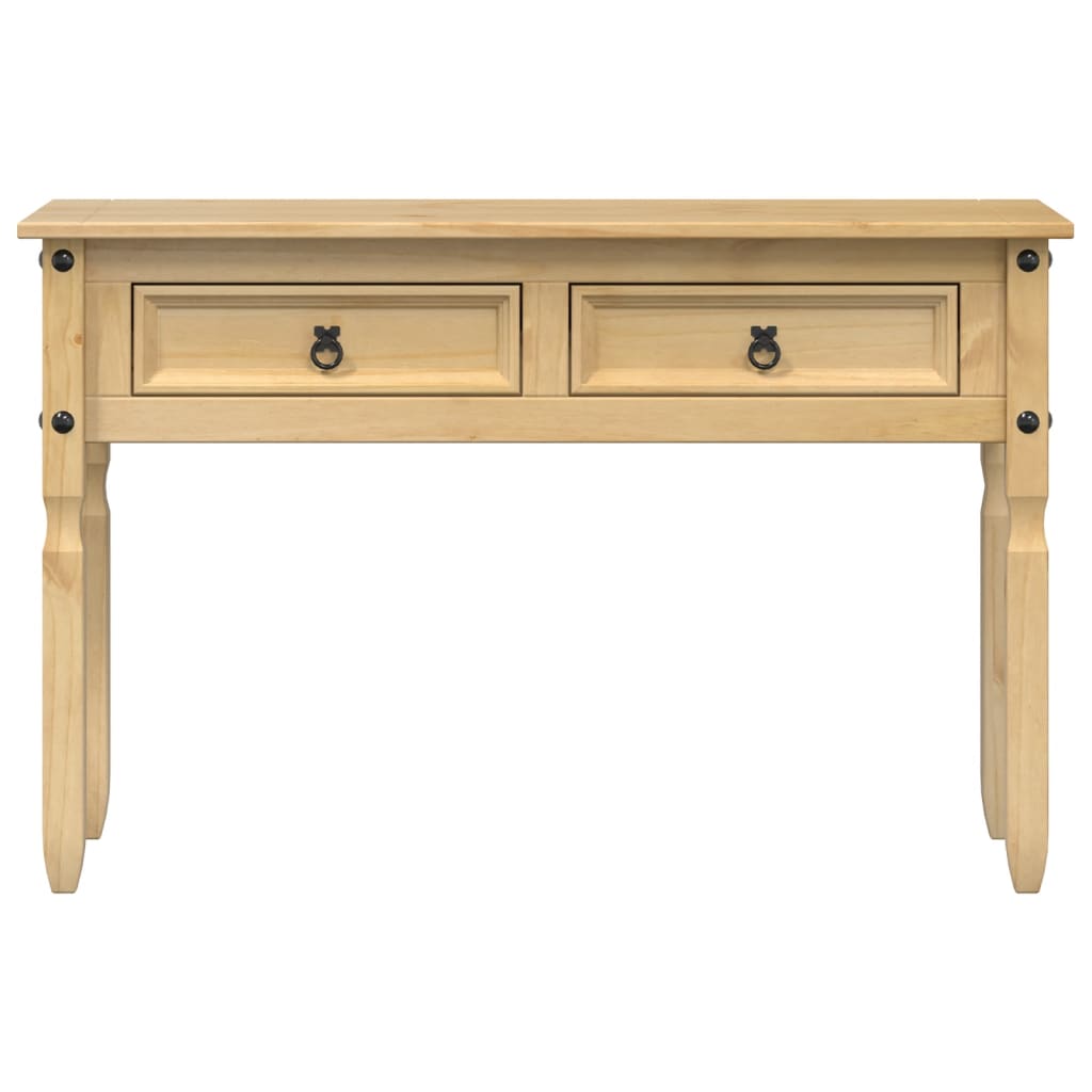 Mesa Consola Corona Madera Maciza De Pino 115x46x73 Cm_2