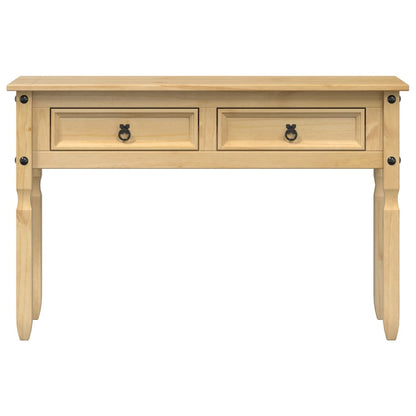 Mesa Consola Corona Madera Maciza De Pino 115x46x73 Cm_2