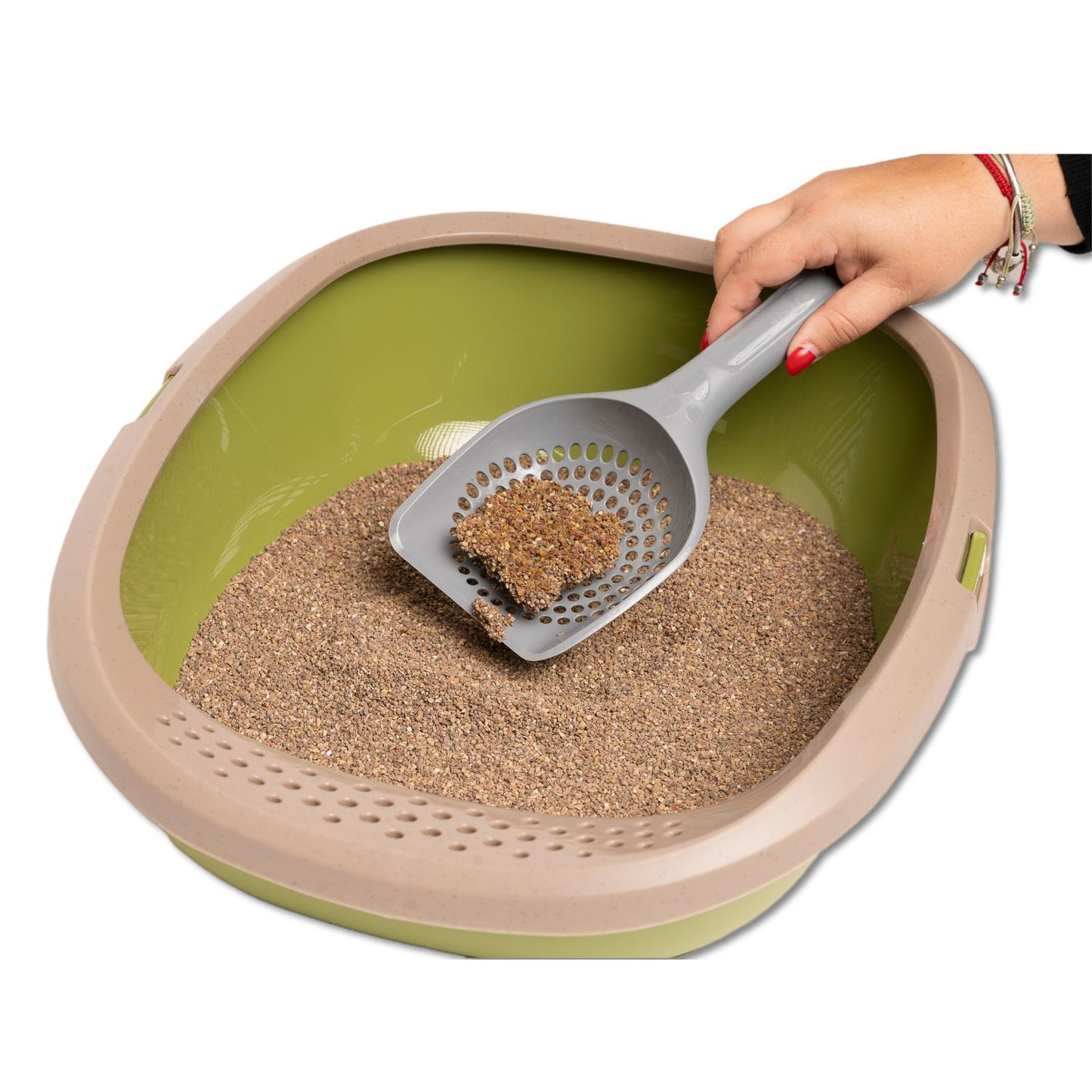 Arena Aglomerante Para Gato Wuapu Natursand Aroma Primavera, Envase De 10kg