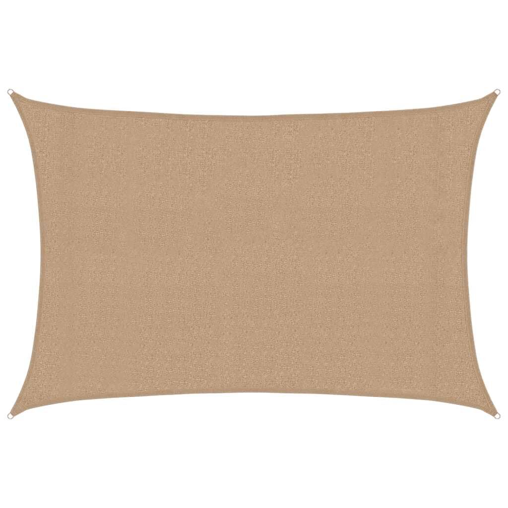 Vidaxl Toldo De Vela Hdpe Gris Taupe 160 G/m² 3x4,5 M_0