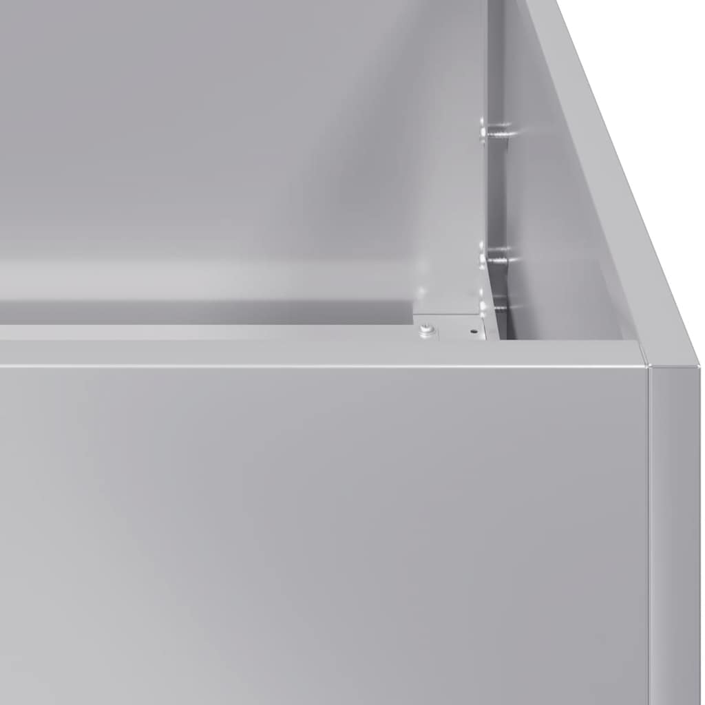 Jardinera 80x80x80 Cm De Acero Galvanizado_5
