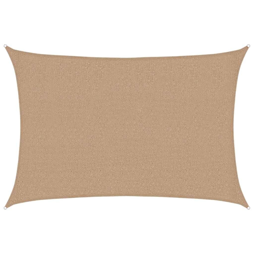 Vidaxl Toldo De Vela Hdpe Gris Taupe 160 G/m² 2,5x4 M_0