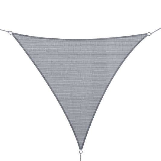 Outsunny Toldo Vela Sombrilla Parasol Triangulo Tejido De Poliester 185 G/m²_0
