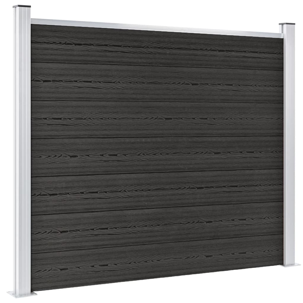 Panel De Valla Wpc Gris 180x146 Cm / Vetonek_3