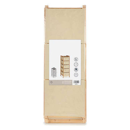 Mueble Ancho 5 Cajones Color Crema - Colección Kipit