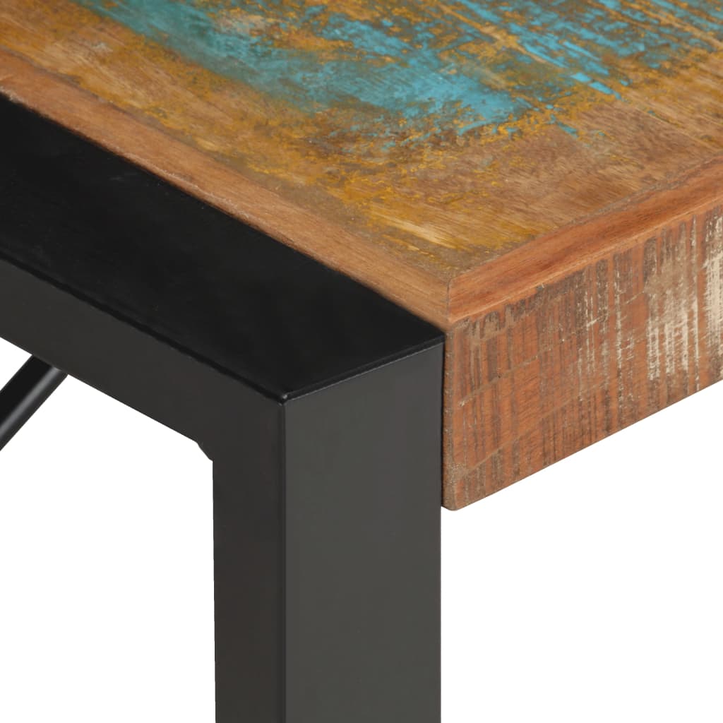 Mesa De Centro De Madera Maciza Reciclada 180x90x40 Cm_2