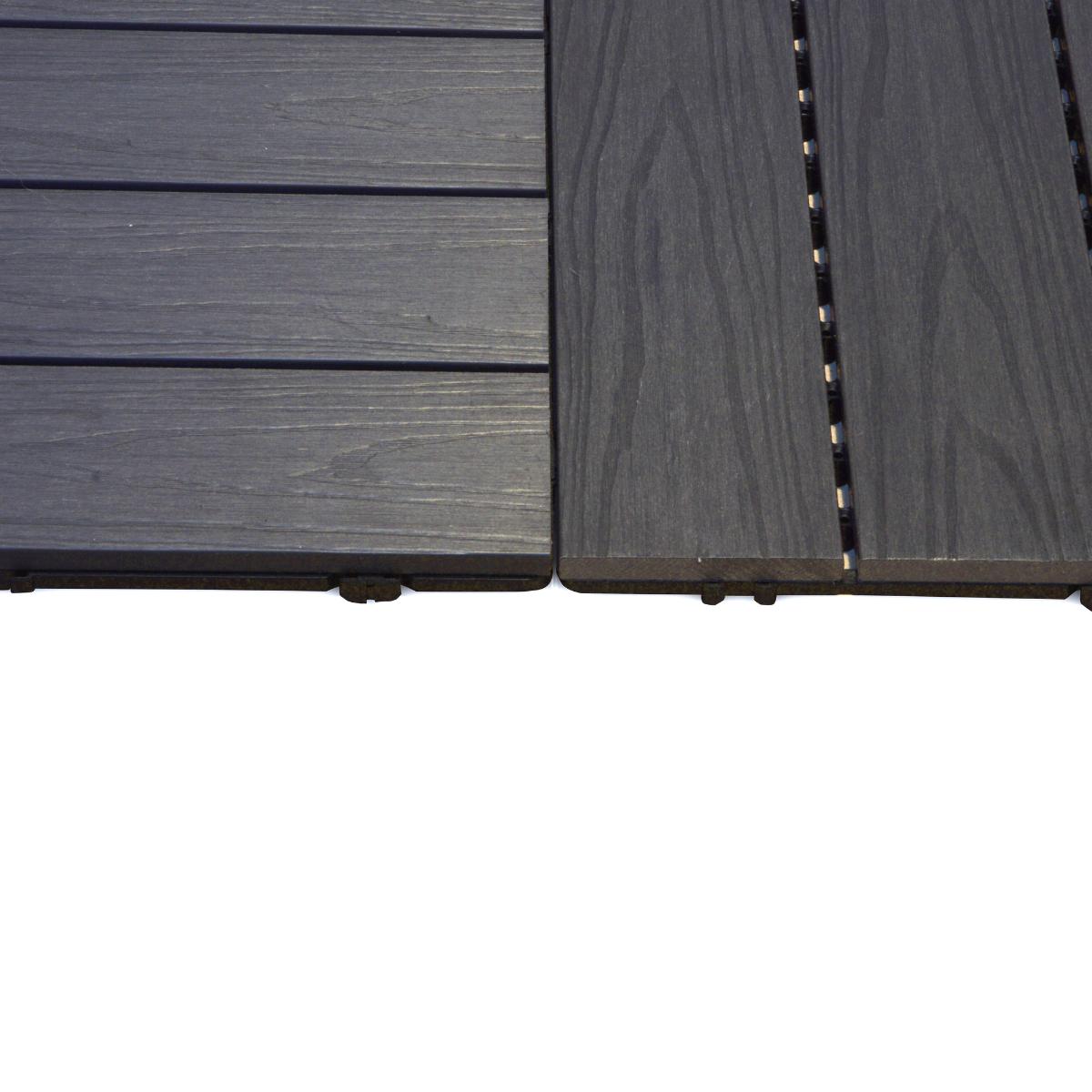 Pack 4 Baldosas de composite Durafloor 50x50 Dioco Gris Encapsulada