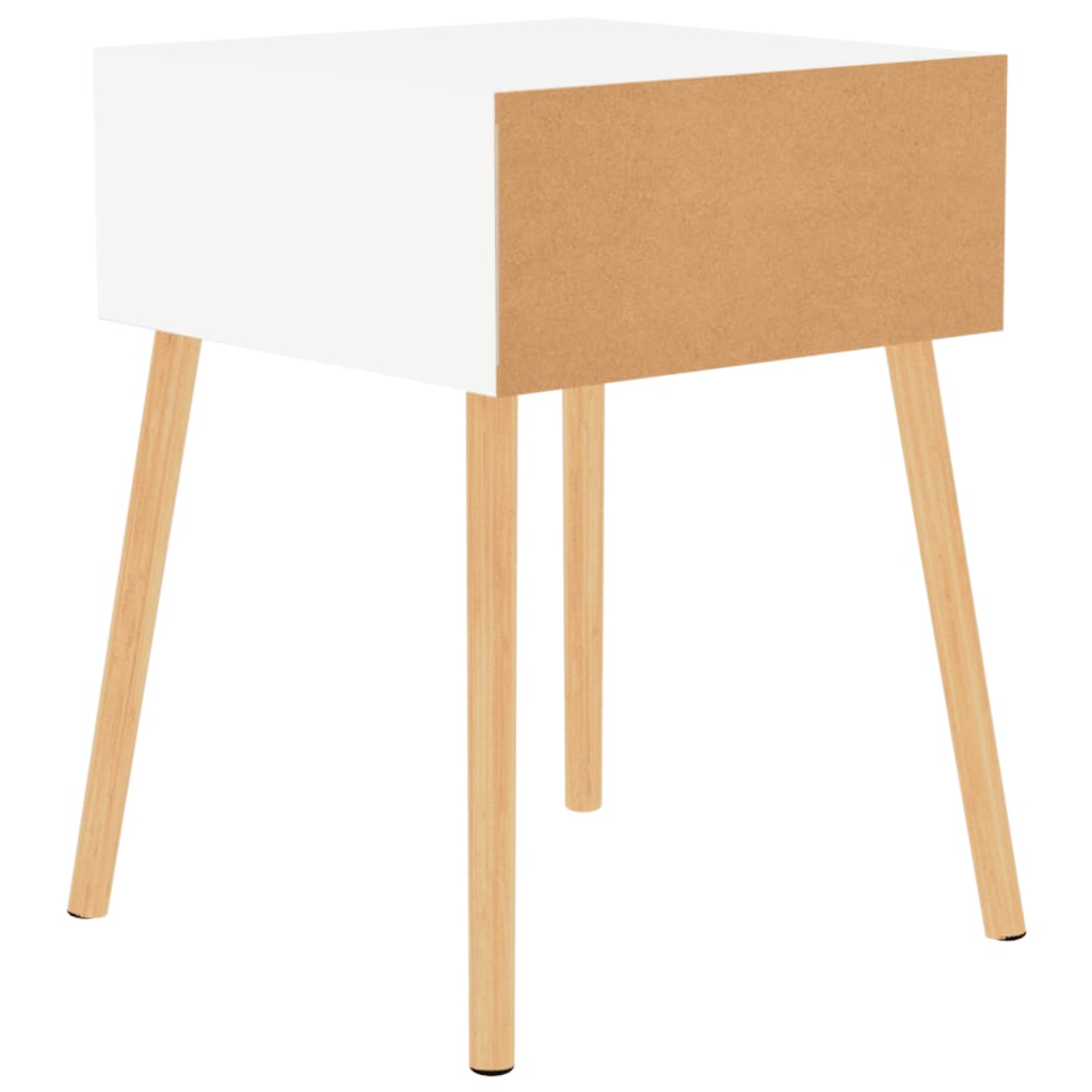Mesitas Noche 2 Uds Madera Ingeniería Blanco Brillo 40x40x56 Cm_3