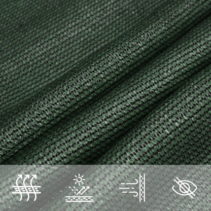 Vidaxl Toldo De Vela Verde Oscuro Hdpe 160 G/m² 3x4x5 M_4