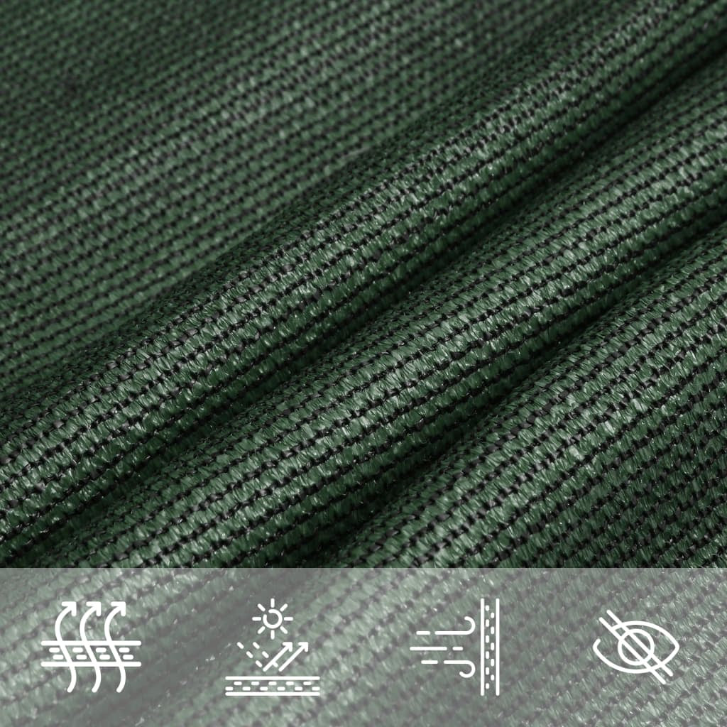 Vidaxl Toldo De Vela Hdpe Verde Oscuro 160 G/m² 5x7 M_4