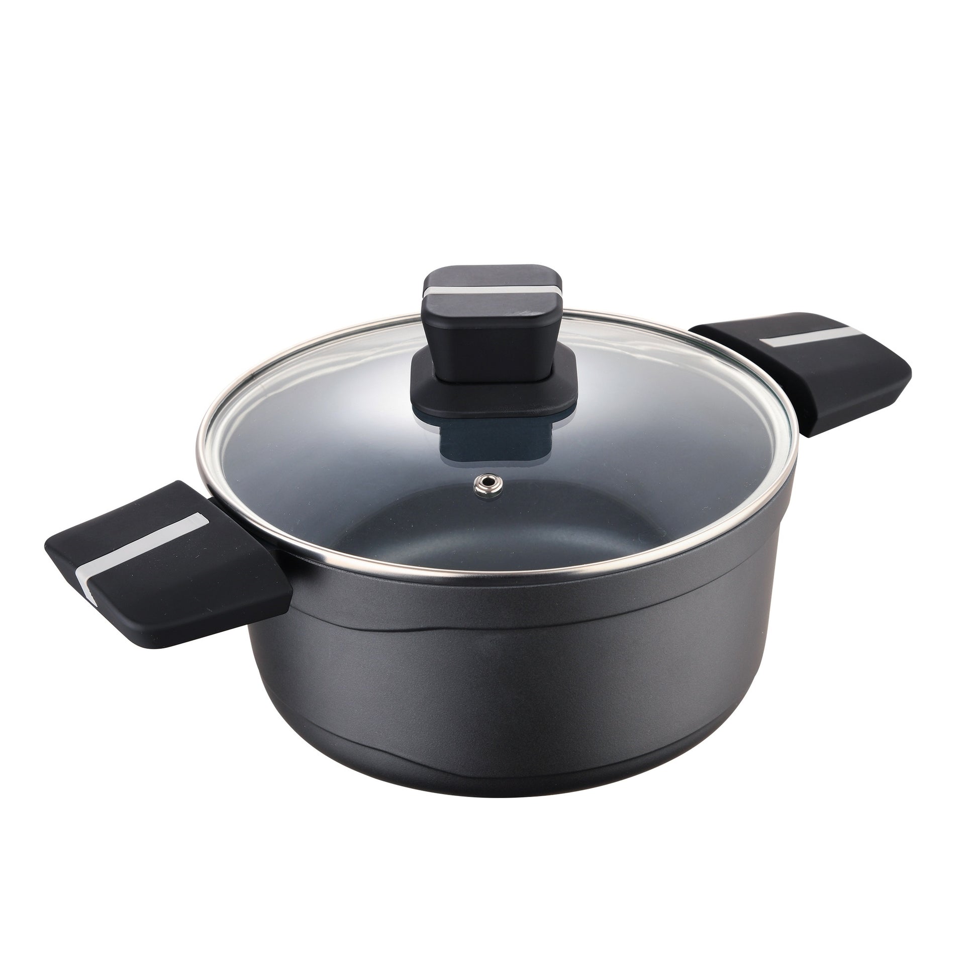 Cacerola 20x10cm Alu Fundido Ind C/tapa Bistro Grey