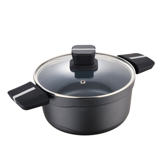 Cacerola 20x10cm Alu Fundido Ind C/tapa Bistro Grey