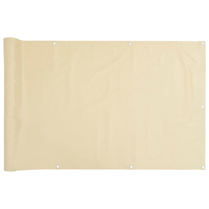 Pantalla De Privacidad De Balcón Pvc Crema 700x120 Cm / Vetonek_1