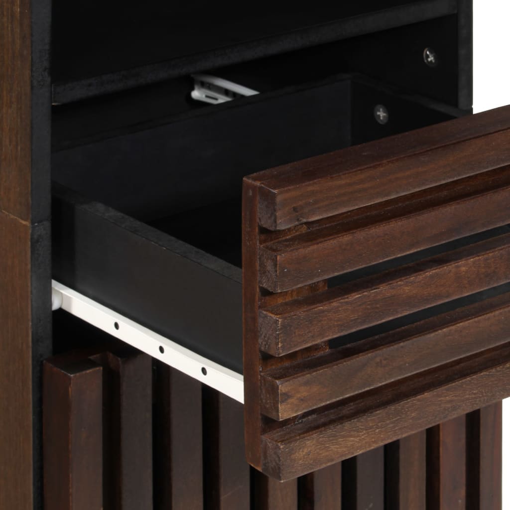 Conjunto De Muebles De Baño 4 Piezas Madera Maciza De Mango / Vetonek_5