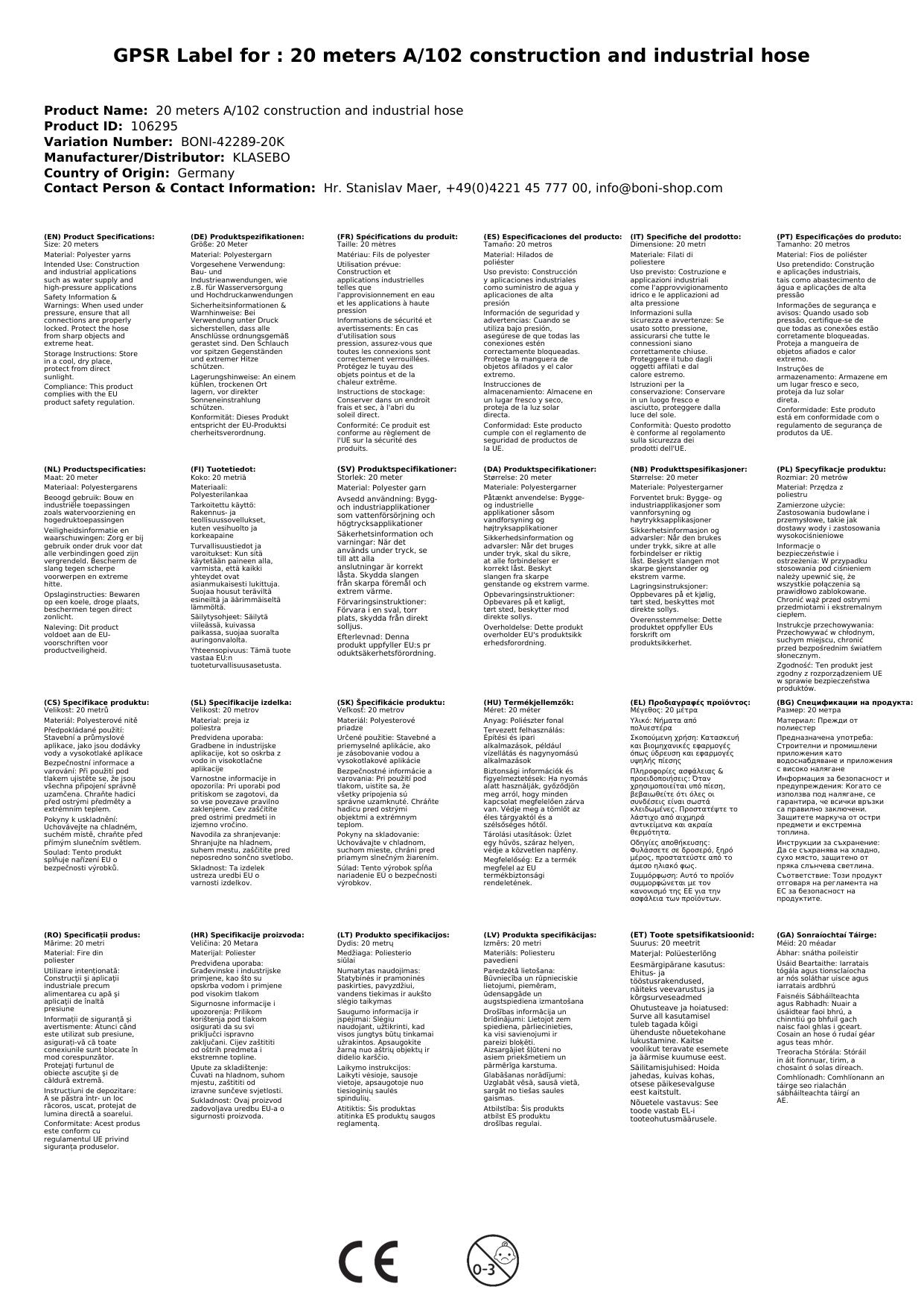 20 Metros A/102- Manguera De Construcción E Industrial_2