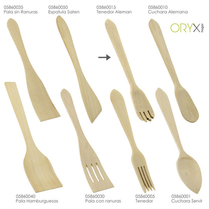 Tenedor Aleman Cocina Madera Oryx 30 Cm.